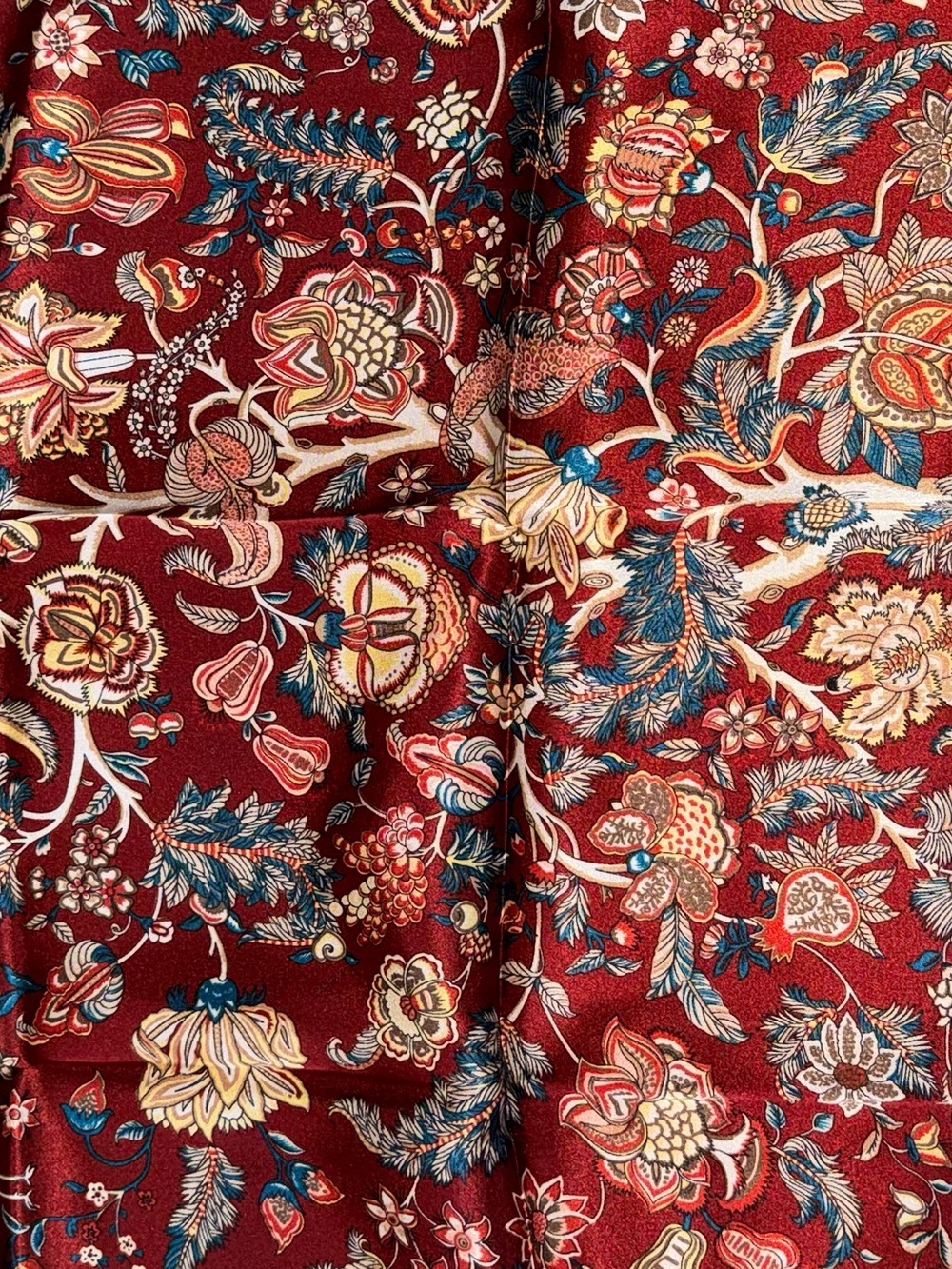 100% Pure Mulberry Silk Square Scarf 26”x26" Women Neckerchief Headscarf - Picture 2 of 9